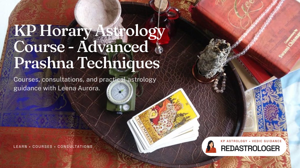 KP Horary Astrology Course · RedAstrologer